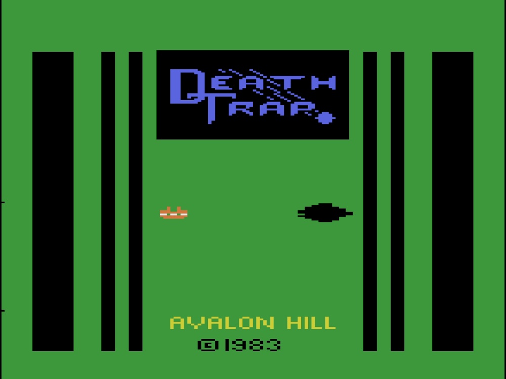 Title Screen of Death Trap for Atari 2600